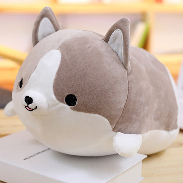 Corgi Dog Plush Pillow - Adorable Shiba Inu Stuffed Animal Toy for Sleeping and Cuddling - Perfect Gift - 13.77in Size