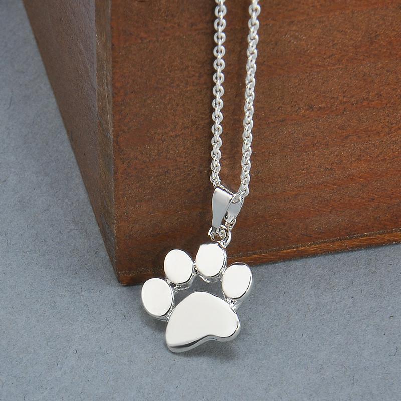 Paw Print Necklace for Women - Cute and Fashionable Pet Jewelry for Dog Lovers - Perfect for Parties, Daily Wear, and Gifts