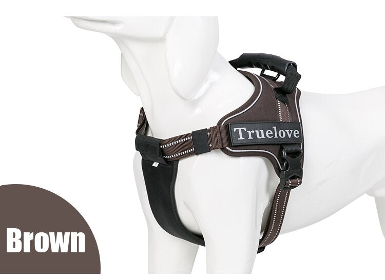Truelove No-Pull Dog Harness with Reflective Stitching - Suitable for Outdoor Adventures and Large Breeds - TLH5753