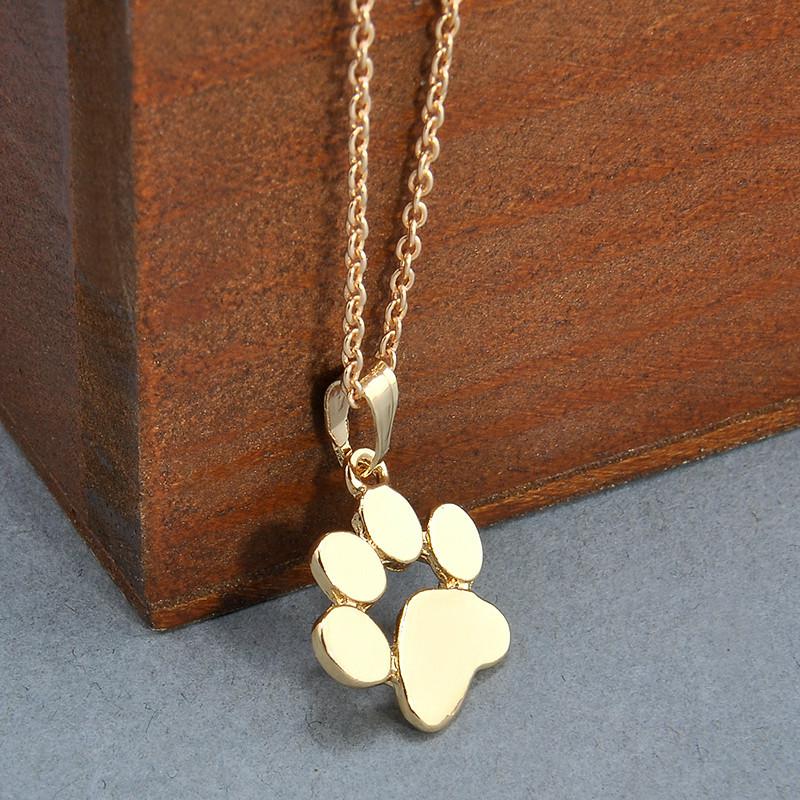 Paw Print Necklace for Women - Cute and Fashionable Pet Jewelry for Dog Lovers - Perfect for Parties, Daily Wear, and Gifts
