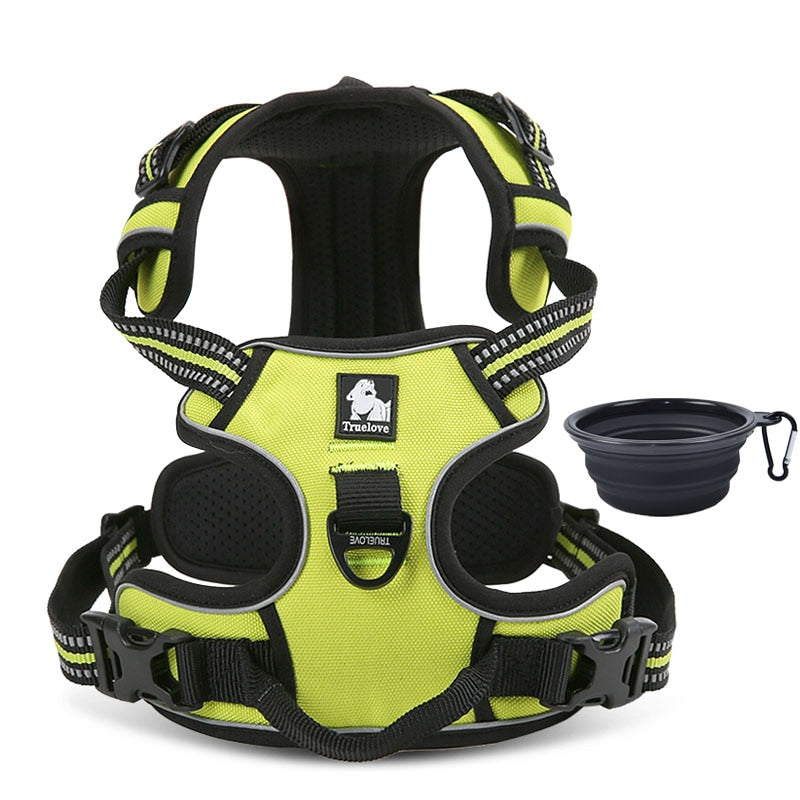 Reflective Truelove Dog Harness - Durable and Safe for Running, Walking, and Travel - Available in Small and Large Sizes