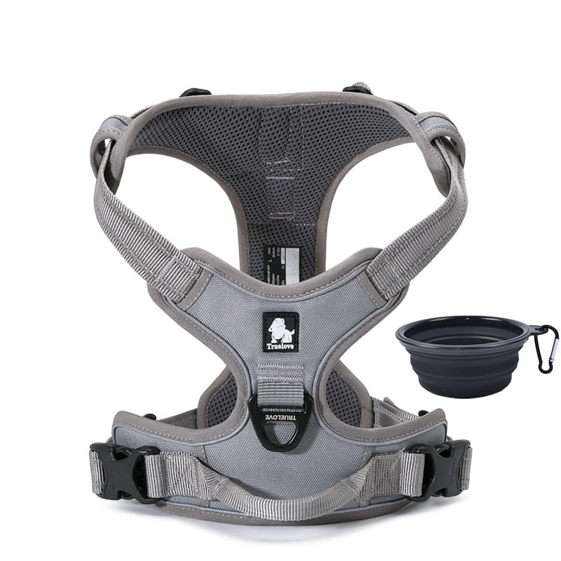 Reflective Truelove Dog Harness - Durable and Safe for Running, Walking, and Travel - Available in Small and Large Sizes