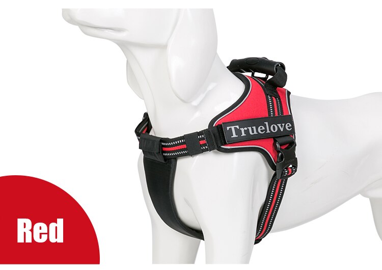 Truelove No-Pull Dog Harness with Reflective Stitching - Suitable for Outdoor Adventures and Large Breeds - TLH5753