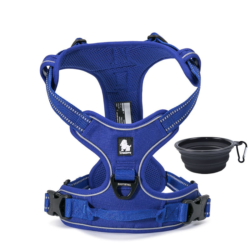 Reflective Truelove Dog Harness - Durable and Safe for Running, Walking, and Travel - Available in Small and Large Sizes