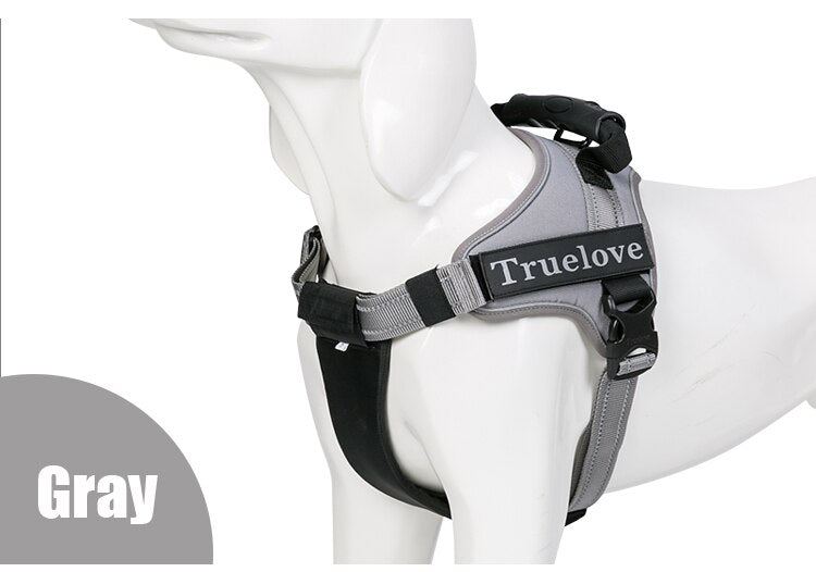 Truelove No-Pull Dog Harness with Reflective Stitching - Suitable for Outdoor Adventures and Large Breeds - TLH5753