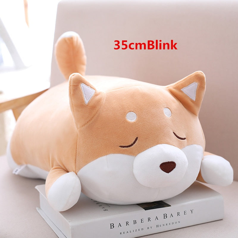Corgi Dog Plush Pillow - Adorable Shiba Inu Stuffed Animal Toy for Sleeping and Cuddling - Perfect Gift - 13.77in Size