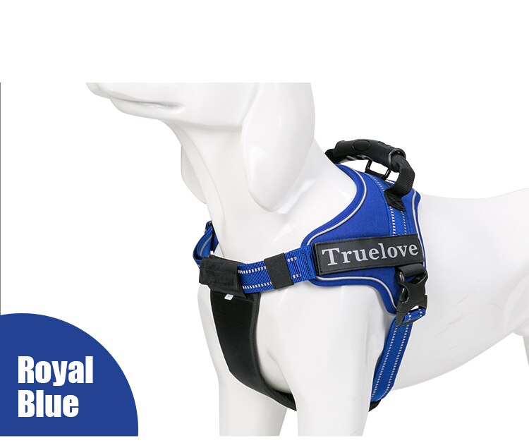 Truelove No-Pull Dog Harness with Reflective Stitching - Suitable for Outdoor Adventures and Large Breeds - TLH5753