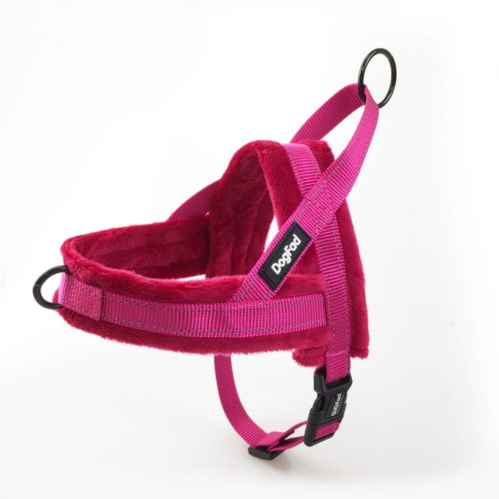 Reflective No-Pull Dog Harness with Flannel Padding - Adjustable Vest for Small, Medium, and Large Dogs - Ideal for Walking and Training