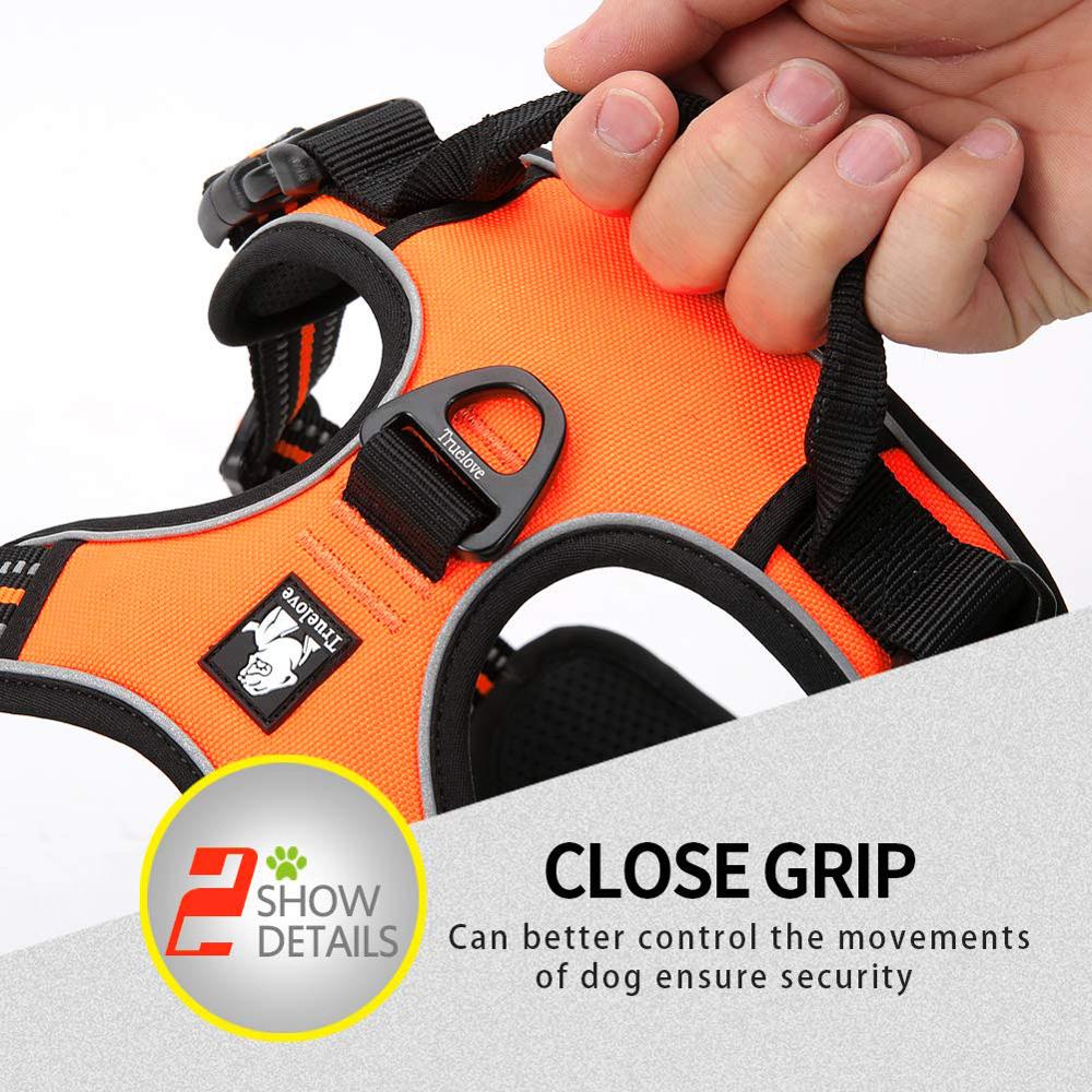Reflective Truelove Dog Harness - Durable and Safe for Running, Walking, and Travel - Available in Small and Large Sizes