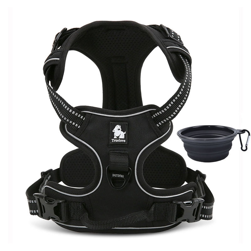 Reflective Truelove Dog Harness - Durable and Safe for Running, Walking, and Travel - Available in Small and Large Sizes