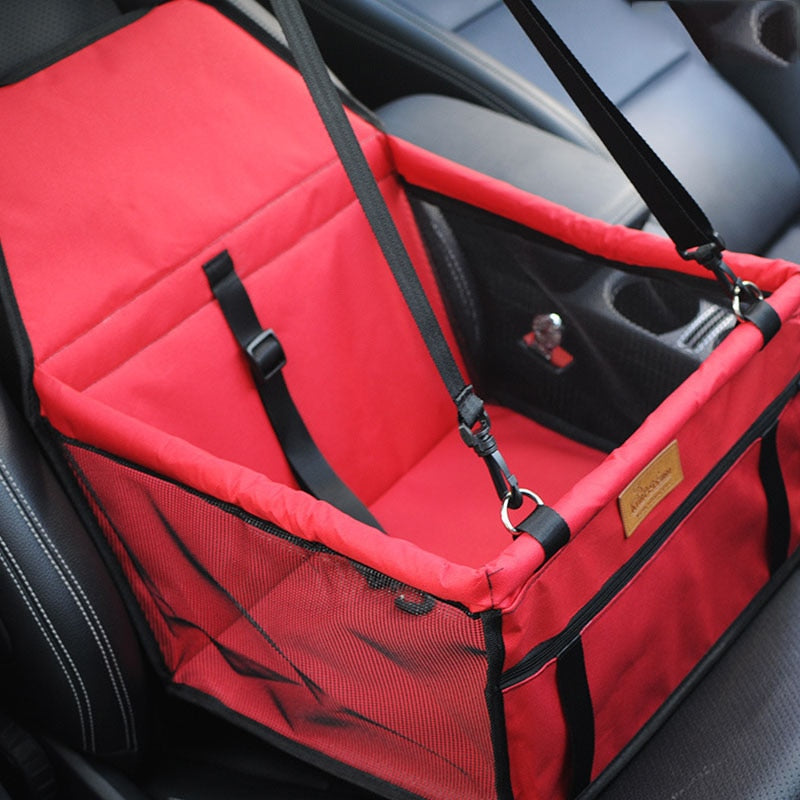 Waterproof Double Thick Travel Pet Accessories Bag - Foldable Mesh Hanging Bag for Pet Supplies and Safety Car Seat - Includes a Dog Mat Blanket