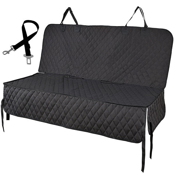 Waterproof Dog Car Seat Cover with Armrest Access - Pet Travel Cushion for Car Rear Back Mat and Middle Seat Protector