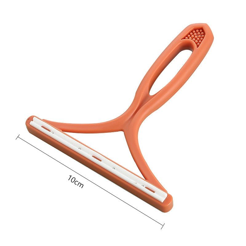 Portable Double-Sided Pet Hair Remover Brush and Fabric Shaver for Clothes and Carpet - Manual Lint Remover with Fluff and Fuzz Removing Capabilities
