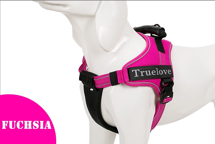 Truelove No-Pull Dog Harness with Reflective Stitching - Suitable for Outdoor Adventures and Large Breeds - TLH5753