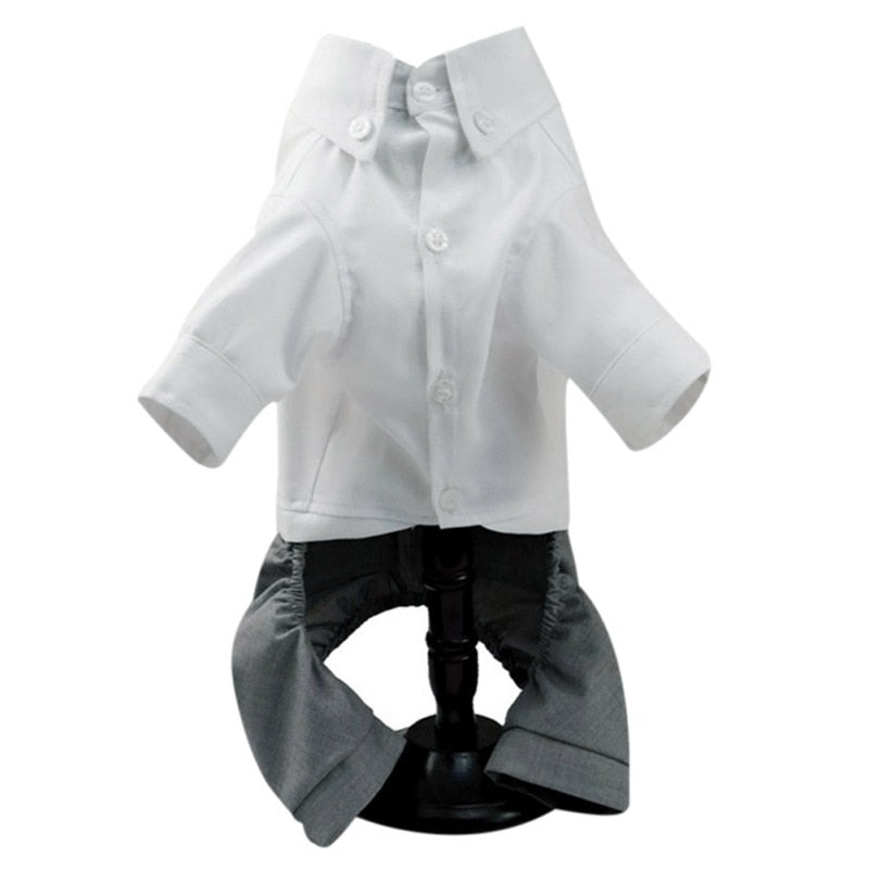 Dog Tuxedo Suit - Formal Vest with Bow Tie for Small and Medium Breed Dogs - Perfect for Weddings, Birthday Parties, and Formal Occasions