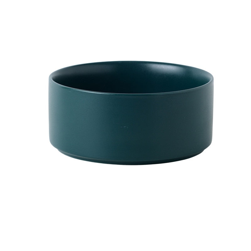 Double Ceramic Pet Bowl - Dog Feeding and Water Bowl - Ideal for Puppy, Small Dogs Feeder Product Supplies