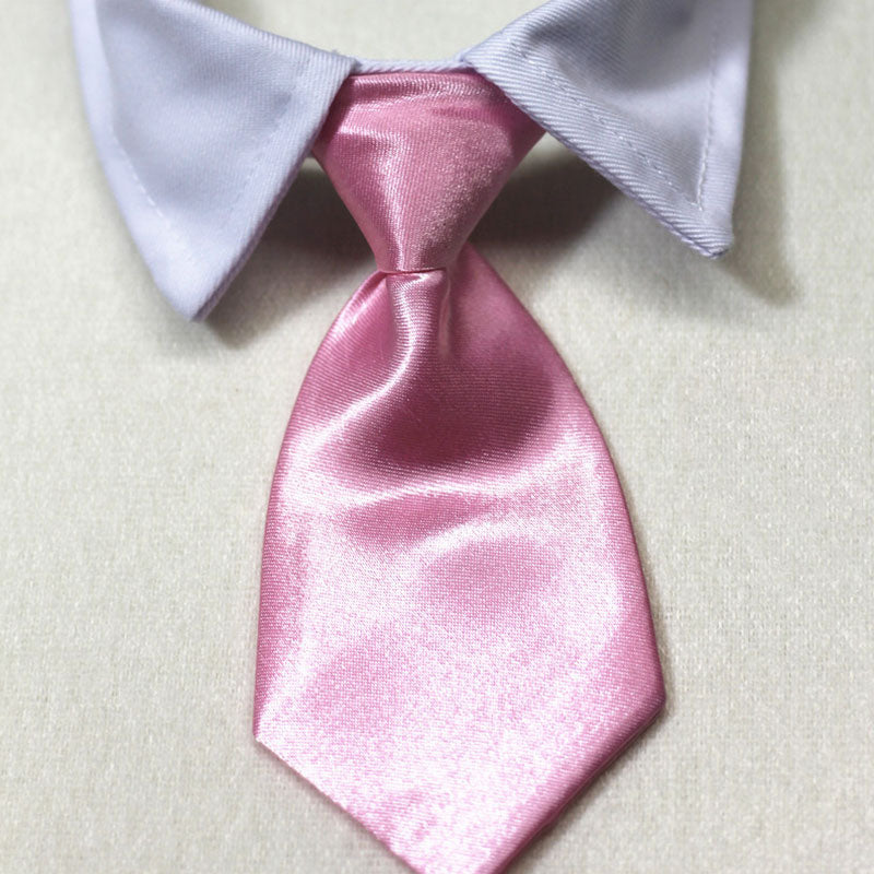 Adjustable Dog Necktie - Shiny and Cute Pet Grooming Accessory - Perfect for Formal Occasions, Weddings and Parties