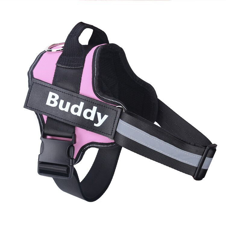 Personalized No-Pull Dog Harness with Velcro ID Customization and Reflective Design