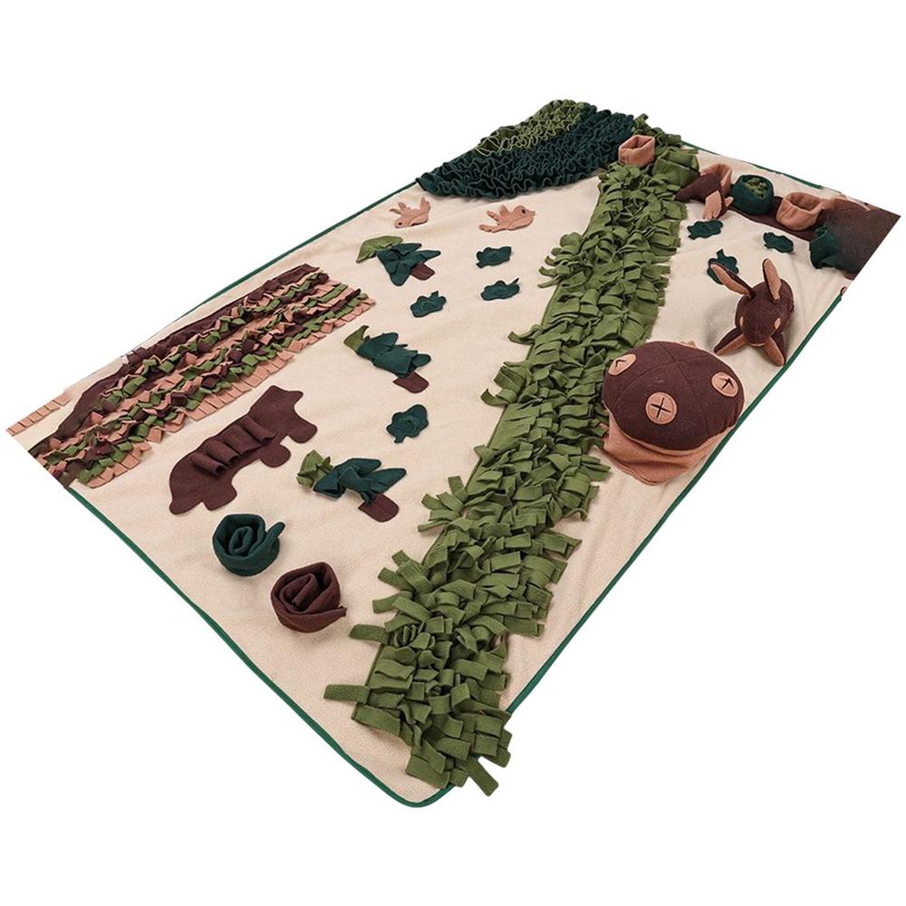 SnuffleMat Nosework Training Toy for Dogs - Giant Slow Feeder Puzzle Mat with Washable Fabric for Sniffing, Feeding, and Fun!