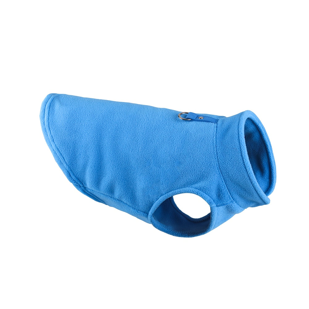 Cozy Winter Fleece Dog Jacket - Pet Clothes for Small Breeds
