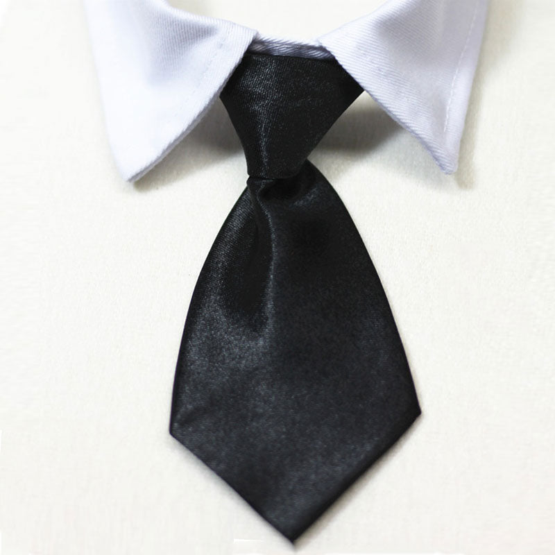 Adjustable Dog Necktie - Shiny and Cute Pet Grooming Accessory - Perfect for Formal Occasions, Weddings and Parties