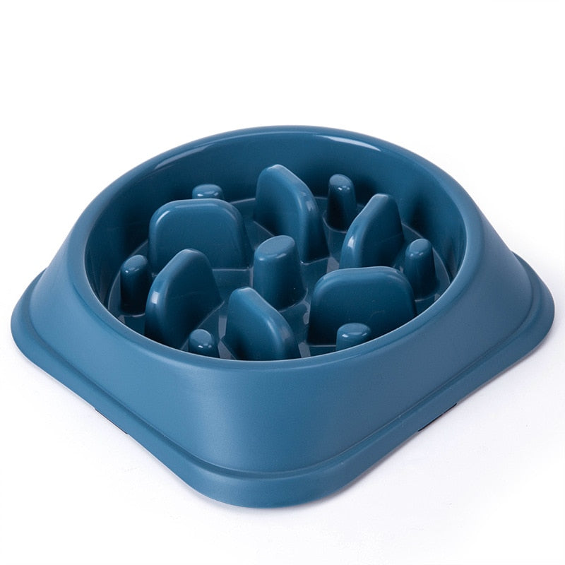 Non-Slip Dog Slow Feeder Bowl - Puzzle Bowl for Anti-Gulping and Slower Food Feeding - Suitable for Small and Medium Dogs and Puppies