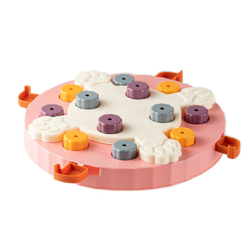 IQ Puzzle Dog Toys - Slow Feeder Interactive Food Dispenser and Non-Slip Bowl for Dogs - Enhance Training and Slow Eating Habits