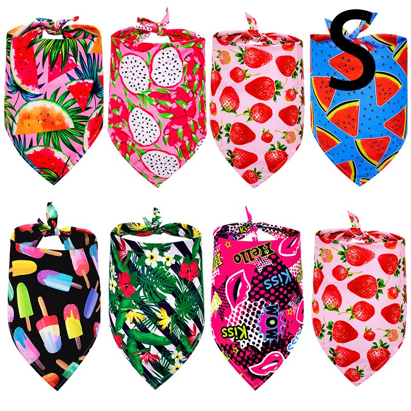 Breathable Dog Bandanas - Spring and Summer Puppy Scarf Accessories in Bulk (60 or 120 PCS)