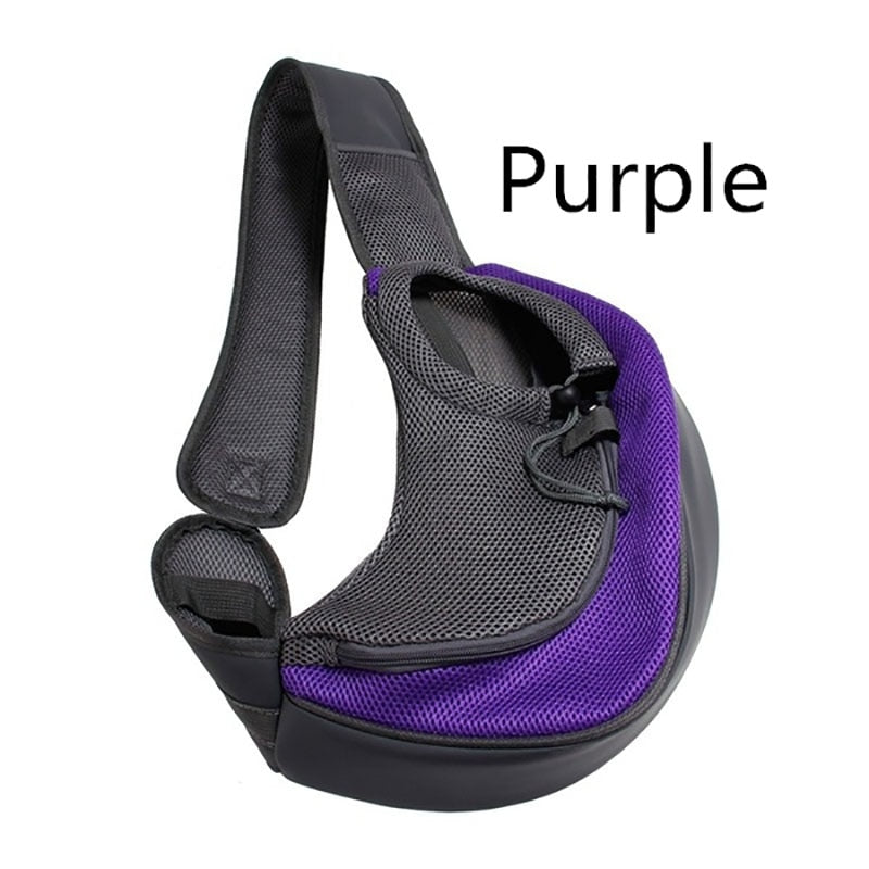 Pet Puppy Carrier S/L Outdoor Travel Dog Shoulder Bag Mesh Oxford Single Sling Handbag Comfort Tote Pouch Breathable Bag Cellphone Holder