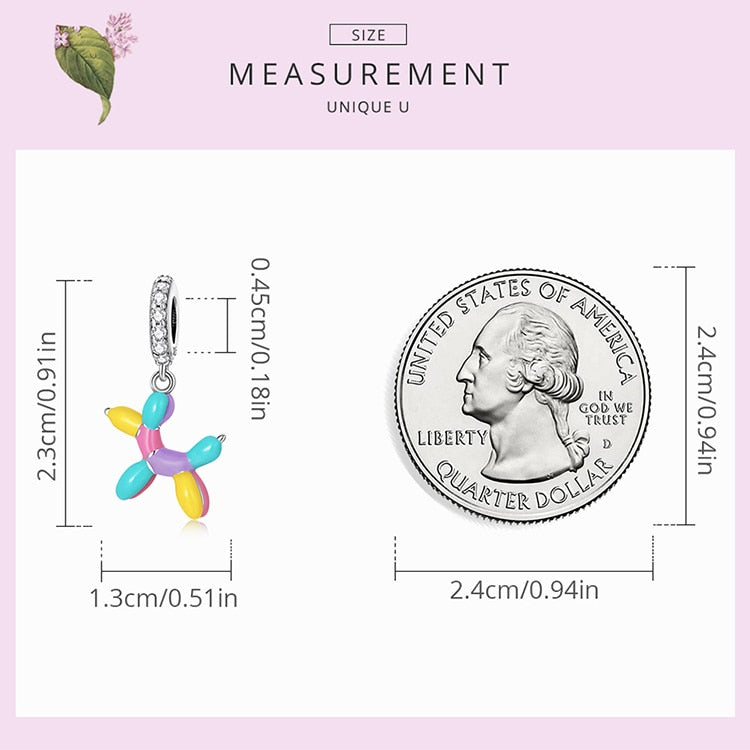 Puppy Dog Charm 925 Sterling Silver Heart Paw Pendant Bead for DIY Bracelet or Necklace - Fine Jewelry for Pet Lovers