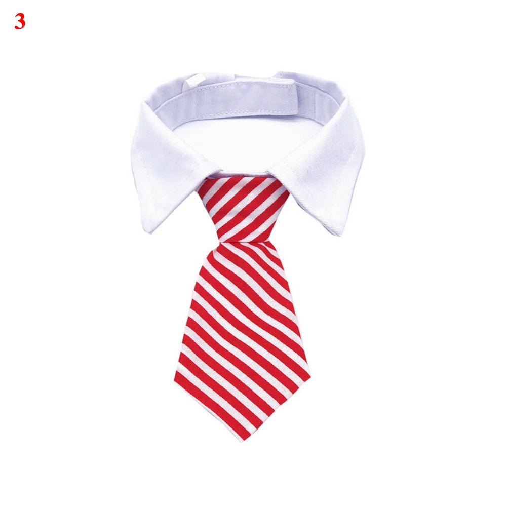 Adjustable Dog Necktie - Shiny and Cute Pet Grooming Accessory - Perfect for Formal Occasions, Weddings and Parties