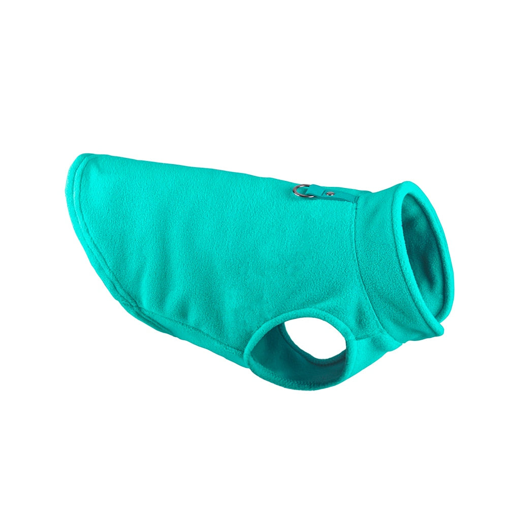 Cozy Winter Fleece Dog Jacket - Pet Clothes for Small Breeds