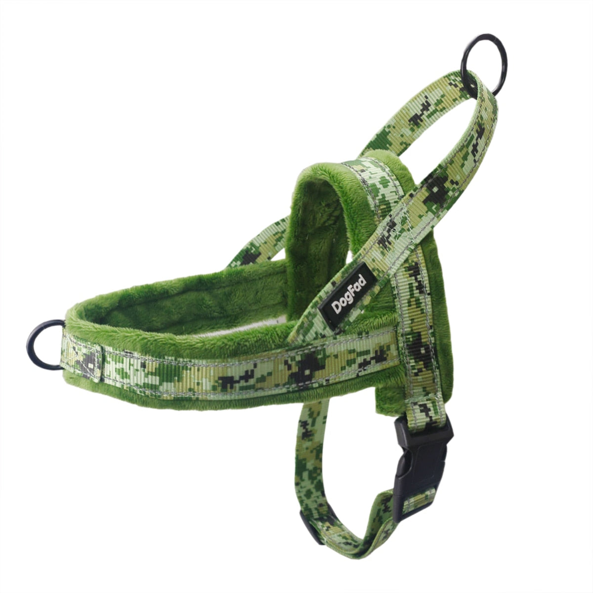 Reflective No-Pull Dog Harness with Flannel Padding - Adjustable Vest for Small, Medium, and Large Dogs - Ideal for Walking and Training