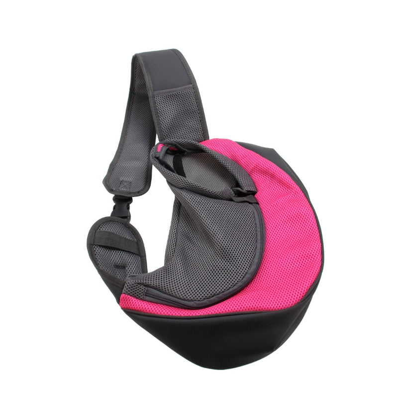 Pet Puppy Carrier S/L Outdoor Travel Dog Shoulder Bag Mesh Oxford Single Sling Handbag Comfort Tote Pouch Breathable Bag Cellphone Holder