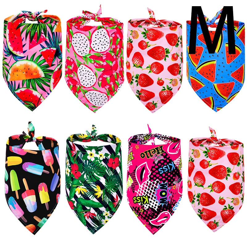 Breathable Dog Bandanas - Spring and Summer Puppy Scarf Accessories in Bulk (60 or 120 PCS)