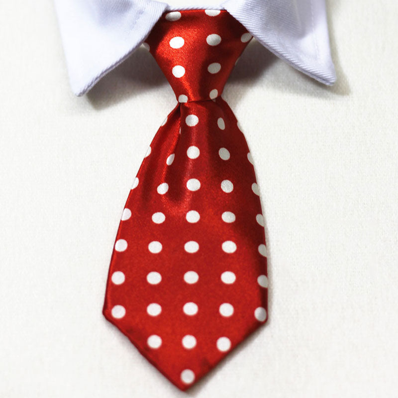 Adjustable Dog Necktie - Shiny and Cute Pet Grooming Accessory - Perfect for Formal Occasions, Weddings and Parties
