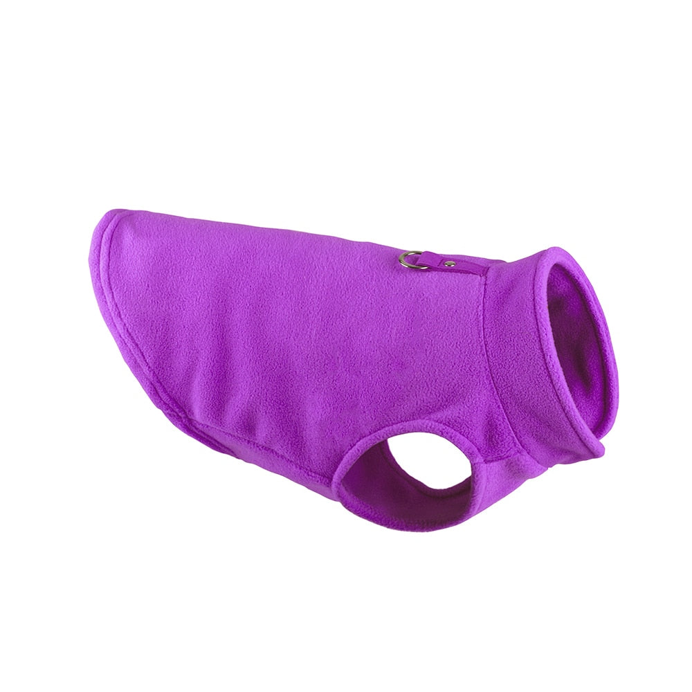 Cozy Winter Fleece Dog Jacket - Pet Clothes for Small Breeds