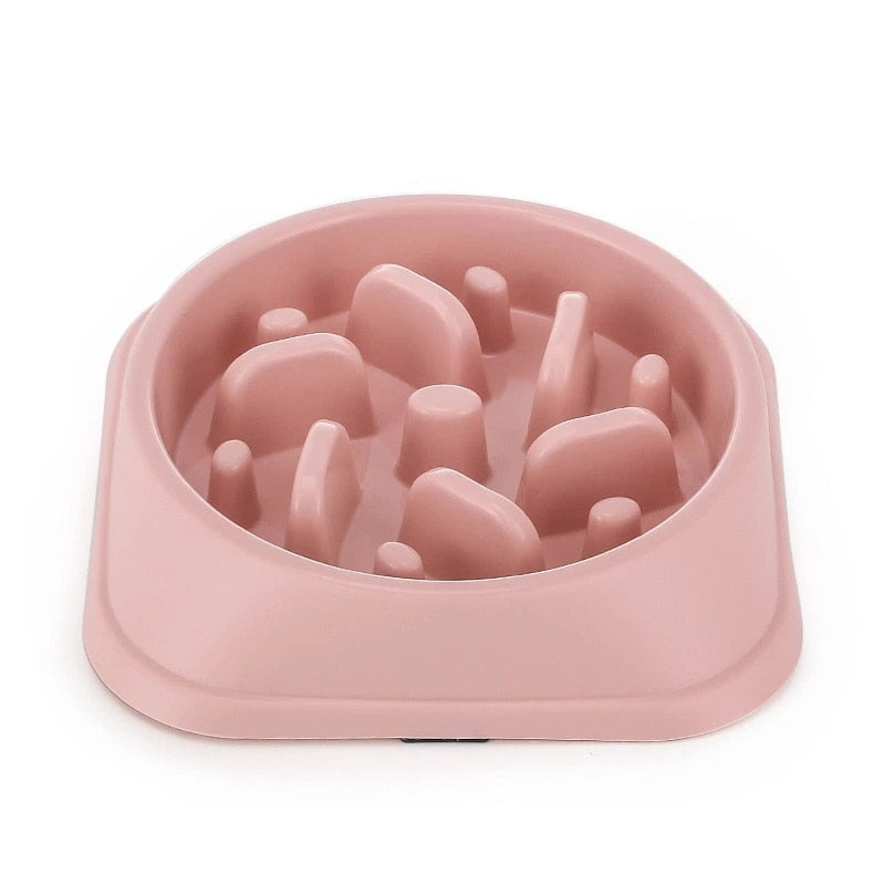 Non-Slip Dog Slow Feeder Bowl - Puzzle Bowl for Anti-Gulping and Slower Food Feeding - Suitable for Small and Medium Dogs and Puppies