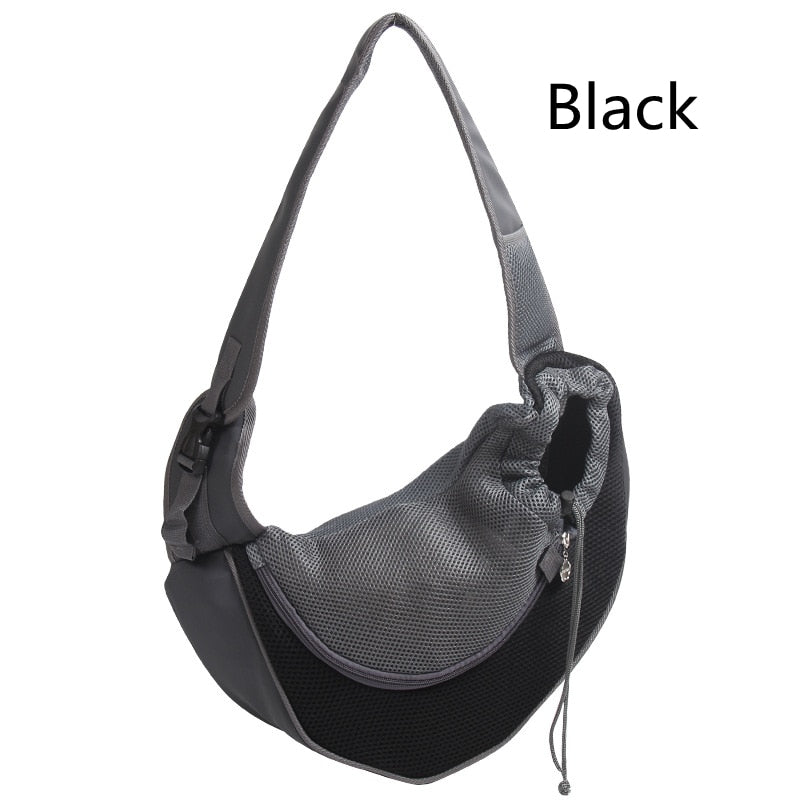 Pet Puppy Carrier S/L Outdoor Travel Dog Shoulder Bag Mesh Oxford Single Sling Handbag Comfort Tote Pouch Breathable Bag Cellphone Holder