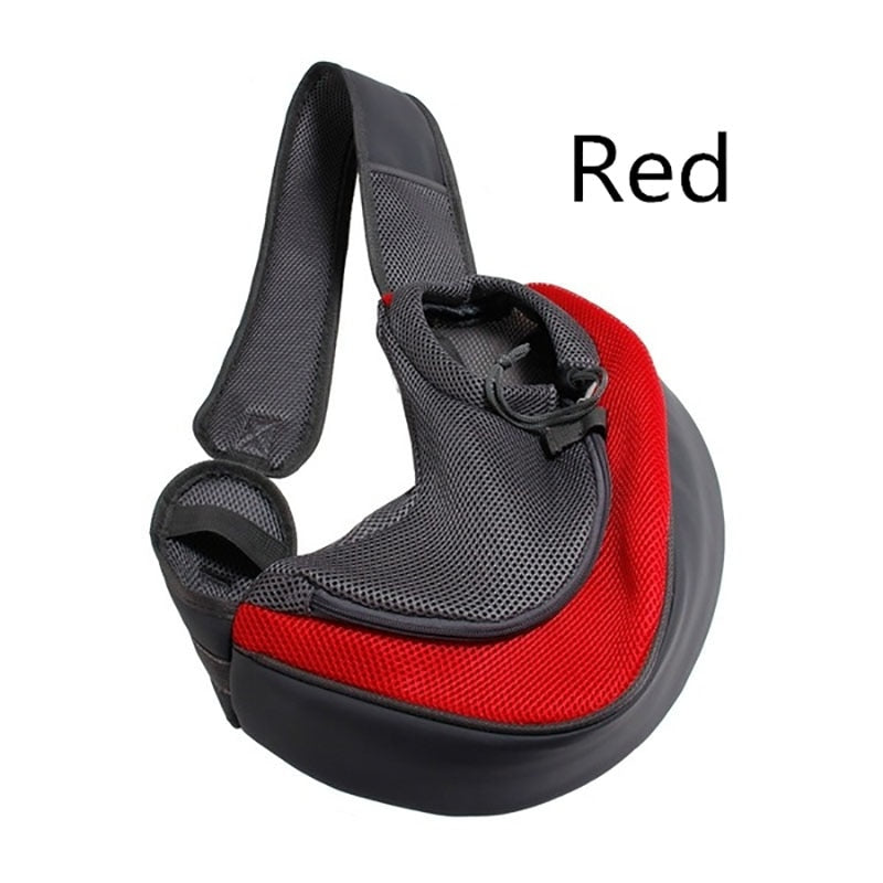 Pet Puppy Carrier S/L Outdoor Travel Dog Shoulder Bag Mesh Oxford Single Sling Handbag Comfort Tote Pouch Breathable Bag Cellphone Holder