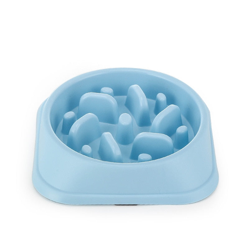 Non-Slip Dog Slow Feeder Bowl - Puzzle Bowl for Anti-Gulping and Slower Food Feeding - Suitable for Small and Medium Dogs and Puppies