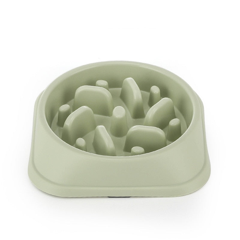 Non-Slip Dog Slow Feeder Bowl - Puzzle Bowl for Anti-Gulping and Slower Food Feeding - Suitable for Small and Medium Dogs and Puppies