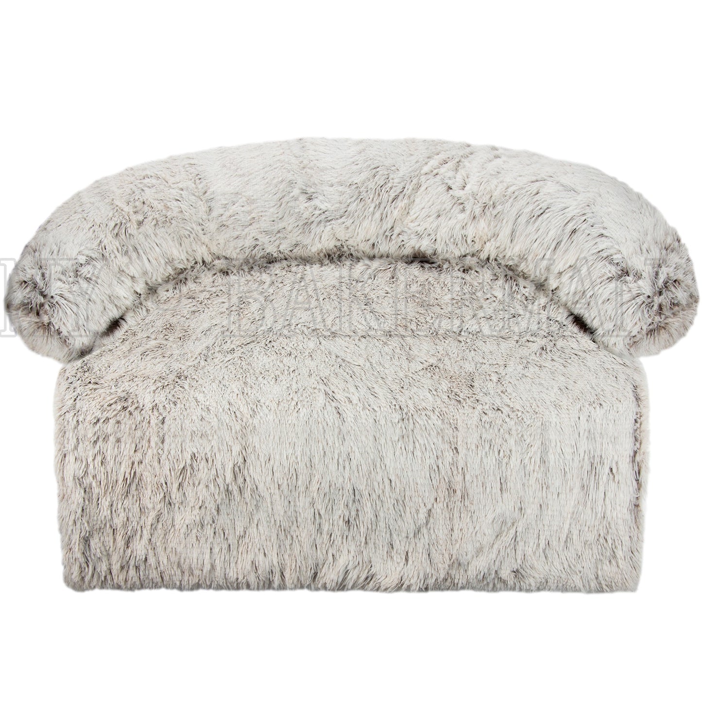 Large Dog Sofa Bed - Calming Pet Bed with Soft Washable Nest, Ideal for Comfortable Resting and Sleeping, Furniture Protector Mat and Blanket Included