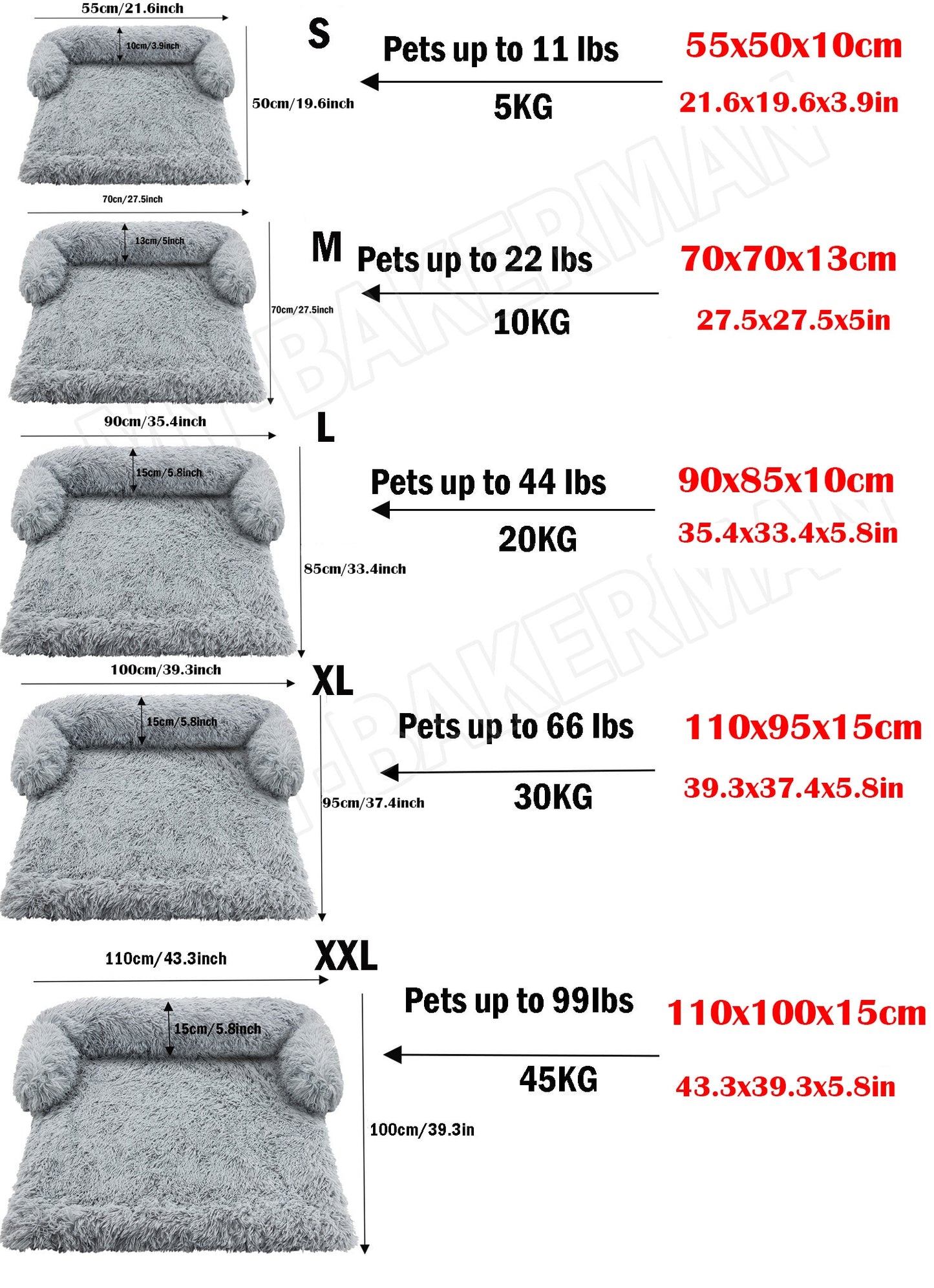 Large Dog Sofa Bed - Calming Pet Bed with Soft Washable Nest, Ideal for Comfortable Resting and Sleeping, Furniture Protector Mat and Blanket Included