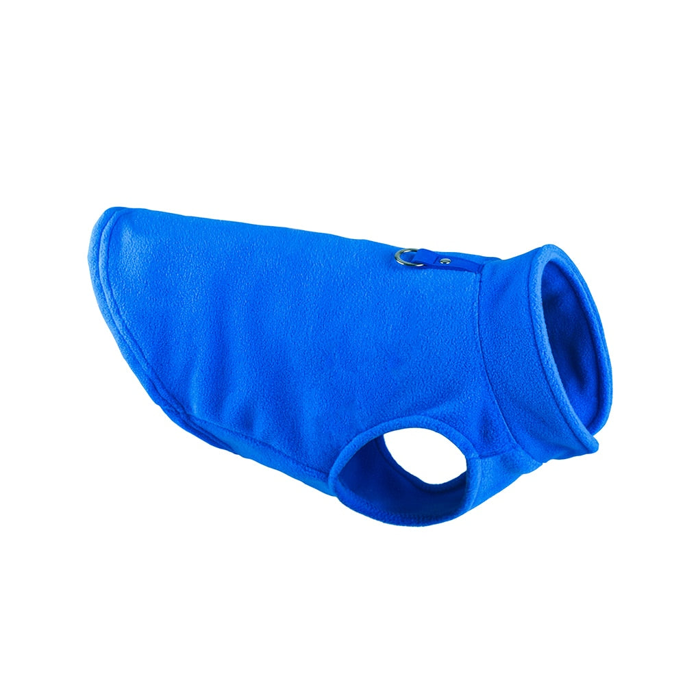 Cozy Winter Fleece Dog Jacket - Pet Clothes for Small Breeds