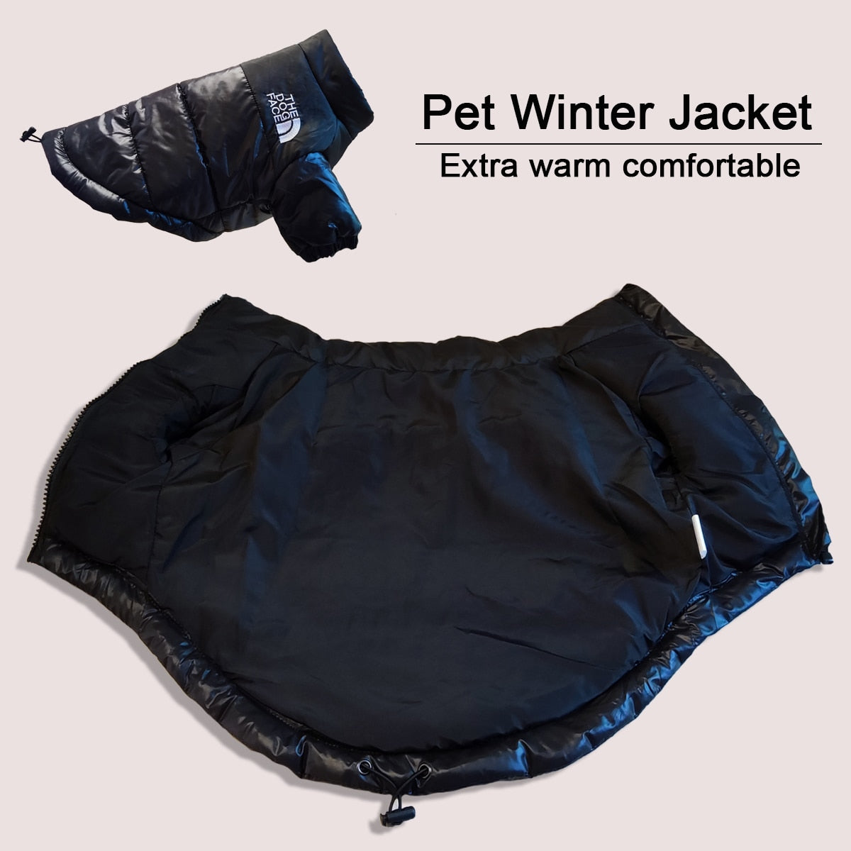 Warm and Windproof Winter Dog Jacket - Reflective, Pet Outfits for Small, Medium, and Large Breeds