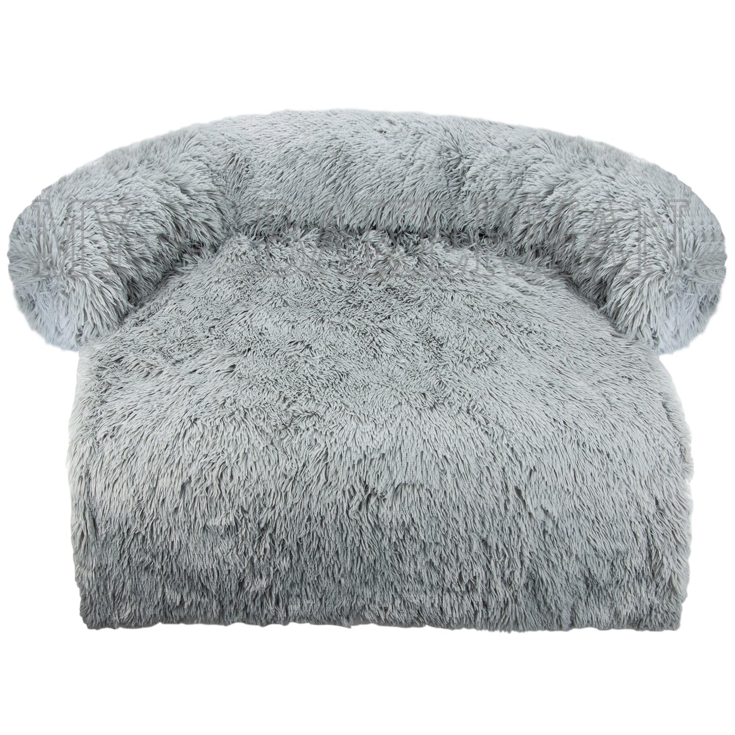 Large Dog Sofa Bed - Calming Pet Bed with Soft Washable Nest, Ideal for Comfortable Resting and Sleeping, Furniture Protector Mat and Blanket Included