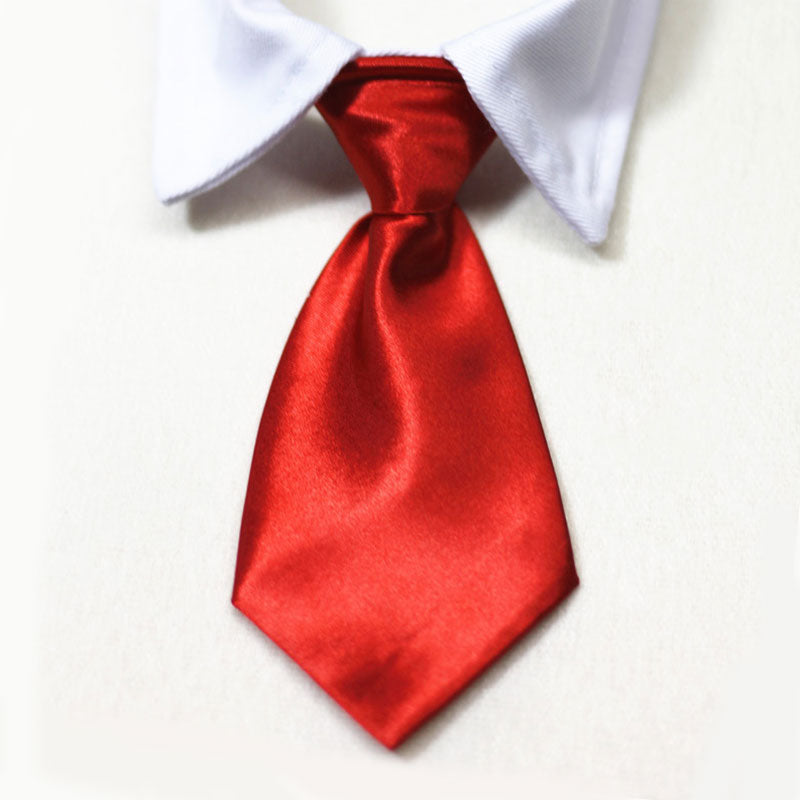 Adjustable Dog Necktie - Shiny and Cute Pet Grooming Accessory - Perfect for Formal Occasions, Weddings and Parties