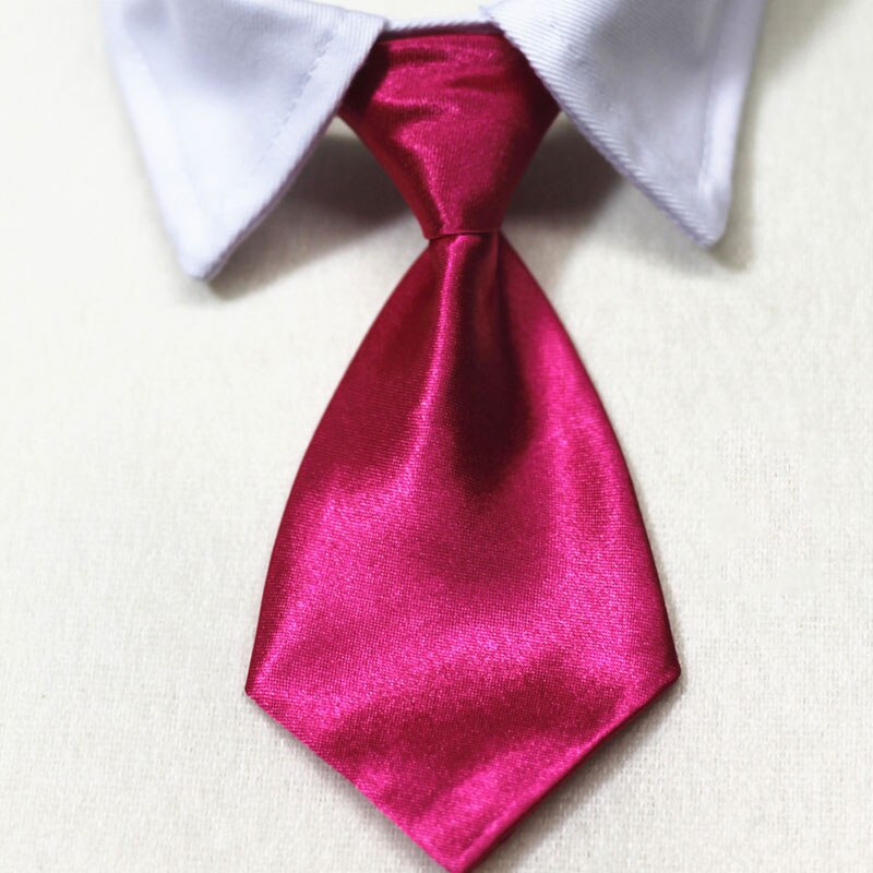 Adjustable Dog Necktie - Shiny and Cute Pet Grooming Accessory - Perfect for Formal Occasions, Weddings and Parties