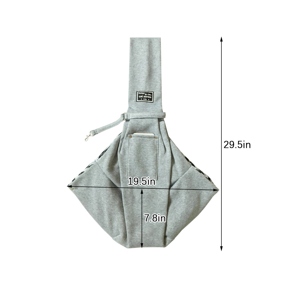 Comfortable and Convenient Pet Carrier Bag for Travel - Shoulder Sling Handbag Tote for Cats and Dogs, Made of Soft Cotton Material for Maximum Comfort
